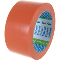 Cтроительная лента PVC Folsen оранжевая, 50мм x 33м 0253350