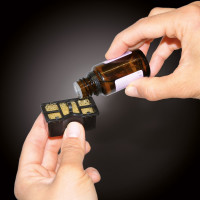 Традиционный увлажнитель воздуха Stadler Form (без налета и накипи) с ароматизатором Oskar big, черный O-041R