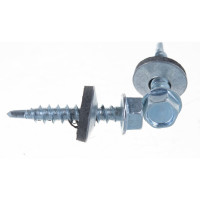 Кровельный саморез Качественный КРЕПЕЖ цинк, 4.8х29 мм, 85 шт 0300167 КЧ