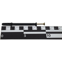 Дюбель-гвоздь Качественный КРЕПЕЖ потайной бортик, 6х80, 40 шт 0300619 КЧ