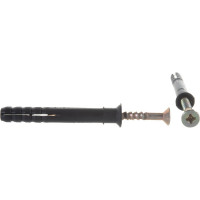 Дюбель-гвоздь Качественный КРЕПЕЖ потайной бортик, 8х60, 90 шт 1000621 КЧ