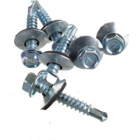 Кровельный саморез Качественный КРЕПЕЖ цинк, 5.5х32 мм, 120 шт 0500185 КЧ