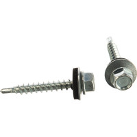 Кровельный саморез Качественный КРЕПЕЖ цинк, 4.8х35 мм, 140 шт 0500169 КЧ