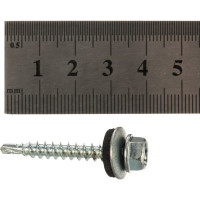 Кровельный саморез Качественный КРЕПЕЖ цинк, 4.8х35 мм, 140 шт 0500169 КЧ