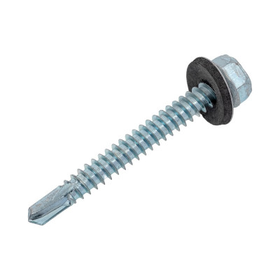 Кровельный саморез Качественный КРЕПЕЖ цинк, 6.3х51 мм, 65 шт 0500199 КЧ