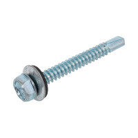 Кровельный саморез Качественный КРЕПЕЖ цинк, 6.3х51 мм, 65 шт 0500199 КЧ