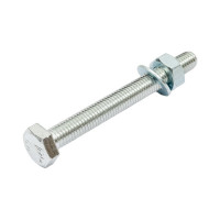 Болт с ш/г полная резьба Качественный КРЕПЕЖ набор DIN 933 10х90 8 шт 0301073 КЧ