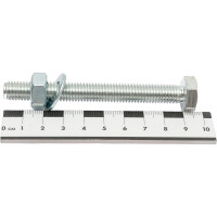 Болт с ш/г полная резьба Качественный КРЕПЕЖ набор DIN 933 10х90 8 шт 0301073 КЧ