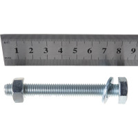 Болт с ш/г полная резьба Качественный КРЕПЕЖ набор DIN 933 10х80 8 шт 0301071 КЧ