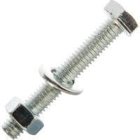 Болт с ш/г полная резьба DIN 933 Качественный КРЕПЕЖ набор 6х40 65 шт 0301015 КЧ