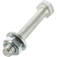 Болт с ш/г полная резьба DIN 933 Качественный КРЕПЕЖ набор 6х40 65 шт 0301015 КЧ