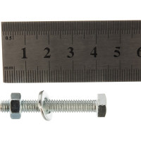 Болт с ш/г полная резьба DIN 933 Качественный КРЕПЕЖ набор 6х40 65 шт 0301015 КЧ