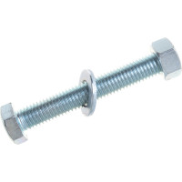 Болт с ш/г полная резьба Качественный КРЕПЕЖ набор DIN 933 12х80 7 шт 0301085 КЧ