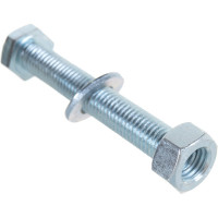 Болт с ш/г полная резьба Качественный КРЕПЕЖ набор DIN 933 12х80 7 шт 0301085 КЧ