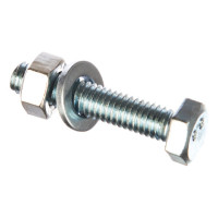 Болт с ш/г полная резьба DIN 933 Качественный КРЕПЕЖ набор 6х30 65 шт 0301011 КЧ