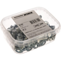 Болт с ш/г полная резьба DIN 933 Качественный КРЕПЕЖ набор 8х20 40 шт 0301031 КЧ