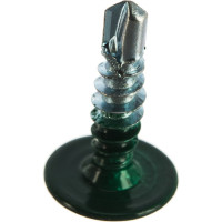 Прессшайба Качественный КРЕПЕЖ 4.2х16 мм, зеленый мох RAL 6005, сверло, 250 шт 0300211 КЧ