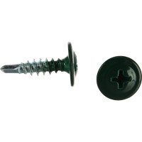 Прессшайба Качественный КРЕПЕЖ 4.2х16 мм, зеленый мох RAL 6005, сверло, 250 шт 0300211 КЧ