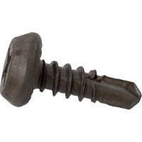 Саморез Качественный КРЕПЕЖ  3.8x11 полуцилиндр, оксид сверло 3.5x11 1200 шт 0500069 КЧ