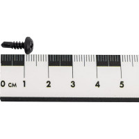 Саморез Качественный КРЕПЕЖ 3.8x11 полуцилиндр, оксид сверло 3.5x11 600 шт 0200069 КЧ