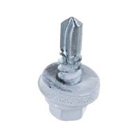 Кровельный саморез Качественный КРЕПЕЖ белый RAL 9003, 5.5х19 мм, 200 шт 1000179 КЧ