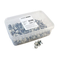 Кровельный саморез Качественный КРЕПЕЖ белый RAL 9003, 5.5х19 мм, 200 шт 1000179 КЧ