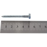 Шуруп с шестигранной головкой Качественный КРЕПЕЖ 6х50, 100 шт. 0300541 КЧ