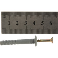 Дюбель-гвоздь с грибовидным бортиком крепежная техника 6x40, 150 шт 470910 БК