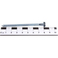 Шуруп с шестигранной головкой Качественный КРЕПЕЖ 6х80, 60 шт. 0300547 КЧ