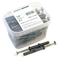 Дюбель-гвоздь Качественный КРЕПЕЖ потайной бортик, 8х60, 50 шт 0500621 КЧ