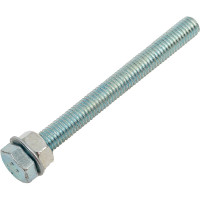 Болт с ш/г полная резьба DIN 933 Качественный КРЕПЕЖ набор 5х50 80 шт 0301003 КЧ