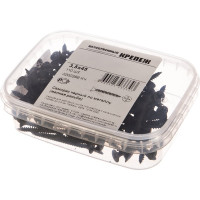 Саморез Качественный КРЕПЕЖ 3.5x45 мм, потай, частая резьба, оксид, 110 шт 0200399 КЧ