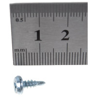 Саморез Качественный КРЕПЕЖ 3.5x9.5 белая полусфера сверло 1250 шт 0500071 КЧ