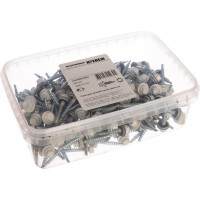 Кровельный саморез Качественный КРЕПЕЖ белый RAL 9003, 4.8х35 мм, 200 шт 1000177 КЧ