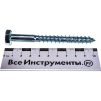 Шуруп с шестигранной головкой Качественный КРЕПЕЖ 10х100, 20 шт. 0500579 КЧ