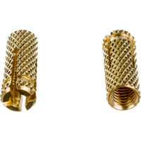 Забиваемый анкер Качественный Крепеж цанга М 6, латунь 100 шт 0200070 КЧ