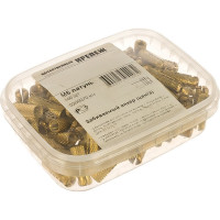 Забиваемый анкер Качественный Крепеж цанга М 6, латунь 100 шт 0200070 КЧ