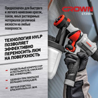Электрический краскопульт CROWN CT31015