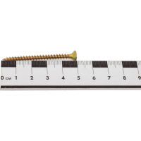 Шуруп для дерева Саморезик 4х50 универсальный потай, желтый цинк, Pz-2 500шт SYZ-4х50-500