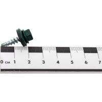 Кровельный саморез Саморезик 4,8х19 RAL6005 зеленый мох 250шт SKRAL6005-4,8х19-250