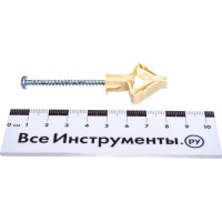 Анкер для тонколистовых материалов ЕВРОПАРТНЕР PLA 10х50 с шурупом, 60 шт. 86911