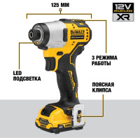 Импульсный шуруповерт DEWALT 12 В XR DCF801D2