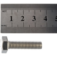 Болт с шестигранной головкой, с полной резьбой ЕВРОПАРТНЕР DIN 933 нержав. сталь, 8х30 мм, 4 шт. G2 3283 1