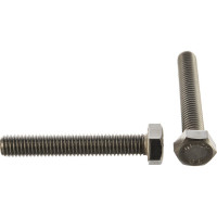 Болт с шестигранной головкой, с полной резьбой ЕВРОПАРТНЕР DIN 933 нержав. сталь, 8х50 мм, 2 шт. G2 3328 1