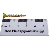 Конструкционный шуруп для дерева с фрезой ЕВРОПАРТНЕР потай, ж/п Torx 20 4.0х30, 25 шт. 15 0422 1