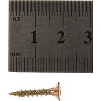 Шуруп Rusconnect CS 03520 с/нарез. д/дерева, потай, 3,5х20, 1000 шт. Желтый цинк 313520