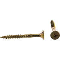 Шуруп Rusconnect CS 05045 с/нарез. д/дерева, потай, 5х45, 200 шт. Желтый цинк 310504