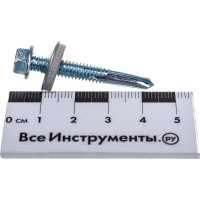 Шуруп Rusconnect CS 05060 с/нарез. д/дерева, потай, 5х60, 200 шт. Белый цинк 310506W