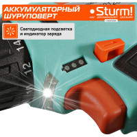 Аккумуляторная дрель-шуруповерт Sturm CD3212SC