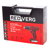 Аккумуляторная дрель-шуруповерт REDVERG RD-SD12L/2Y 6632398